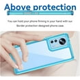 thumbnail image 2 of Case for Xiaomi Mi 12 Phone Case Slim Dropproof [Defend from Drop/Scratch/Slip/Fingerprint] Clear Acrylic Hard Back Soft TPU Bumper Hybrid Phone Cover for Xiaomi Mi 12-Crystal Blue, 2 of 16