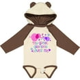 thumbnail image 3 of Inktastic My Great Grandma Loves Me Cute Elephants Boys or Girls Long Sleeve Baby Bodysuit, 3 of 5