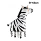 thumbnail image 1 of Pancarta de Feliz Cumpleaños de animales de Safari, banderín de aluminio, globos de animales para niños, decoración de fiesta temática de jungla, Safari, Zoo, juguete（1pc20, 1 of 5