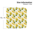 thumbnail image 2 of Bingfone Vintage Corn On The Cob Leather Drinks Coasters with Set of 6,Suitable for Home Kitchen,Coffee Cup Coasters Home Gift, 2 of 7