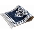 thumbnail image 2 of East West Souk Original Prayer Mat \u2013 Soft & Comfortable Islamic Prayer Rug (Florish Blue), 2 of 3