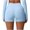 Light Blue women's high waisted shorts a1, variant on Cagogo Women's High Waisted Workout Shorts Solid Slim Fit Quick Dry Sporty Running Yoga Gym Shorts Summer Athletic Training Bottoms, Pink S