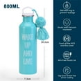 thumbnail image 2 of Water bottle, Stainless steel, 800ml, Blue/White, 2 of 5