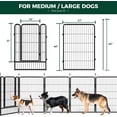 thumbnail image 5 of FXW Rollick Unleashed Dog Playpen for Indoor, Yard, RV Camping, 40 inch 32 Panels for Medium and Large Dogs, Black│Patented, 5 of 6