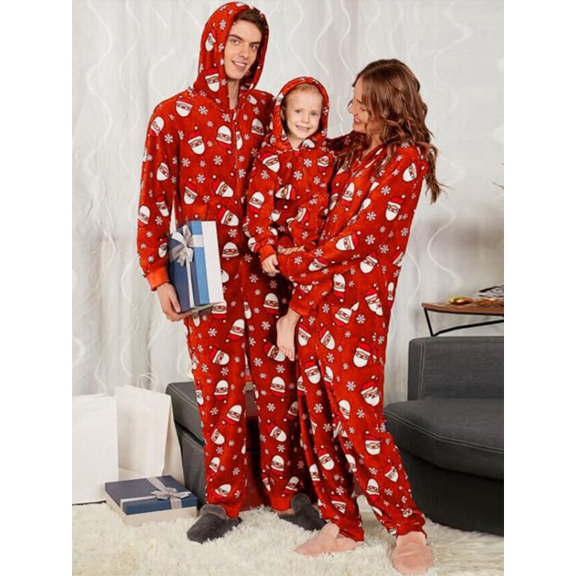Worallymy Papá Noel Imprimir Navidad Familia Pijamas Niños Adultos Pijamas a juego Conjuntos de pijamas Worallymy JD735815733