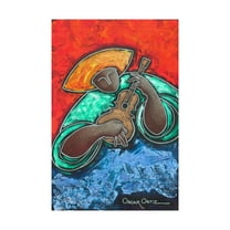 Trademark Fine Art 'The Bold Musician' Canvas Art by Oscar Ortiz