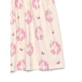 thumbnail image 3 of Garanimals Toddler Girl Long Sleeve Printed Dress with Ruffle Shoulders, Sizes 18M-5T, 3 of 3