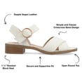 thumbnail image 3 of Journee Collection Womens Cressida Crisscross Strap Stacked Heel Sandals, 3 of 3