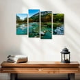 thumbnail image 2 of Elephant Stock Frio River Wall Art - Horizontal Multi Panel Canvas - Living Room Wall Decor - Nature Multi Panel - Teal And Blue Decor - 24" x 14", 2 of 4