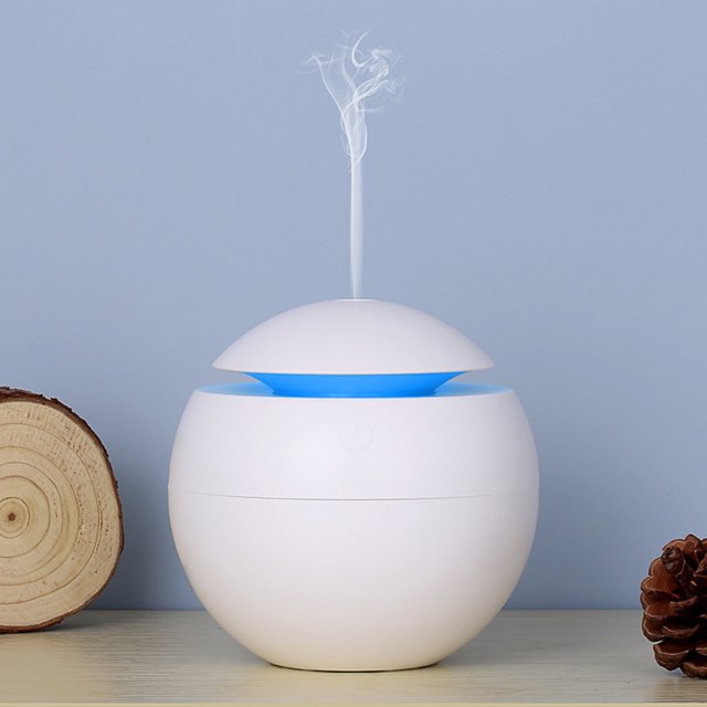 Humidificador de luz nocturna Led de 120ML, humidificador de vehículo USB con pulverizador de grano de madera Wmkox8yii FSASFJB1563