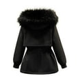 thumbnail image 4 of Lindreshi Winter Coats for Women 2025 Trendy Womens Warm Long Sleeve Coat Hoodies Collar Jacket Slim Winter Outwear, 4 of 4