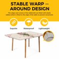 thumbnail image 4 of Pink Tulip Table Cloths for 4 Foot Rectangle Tables, Spring Floral Romantic Flowers Rustic Patio Waterproof Elastic Fitted Tablecloths, Washable Rectangular Table Cover for Camping, 4 of 8