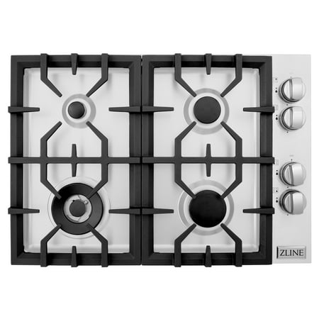 ZLINE - Professional 30" Gas Cooktop with 4 Burners - Black