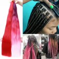 thumbnail image 4 of Benehair Jumbo Braiding Hair Extensions 24" Afro Box Braids Crochet Twist Braid Ponytail 24" Dark Black, 4 of 12