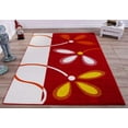 thumbnail image 2 of Ladole Rugs Turkish Floral Pattern Soft Stylish Machine Made Kids Area Rug Carpet in Red and Cream, 5x8 (5'3" x 7'6", 160cm x 230cm), 2 of 6
