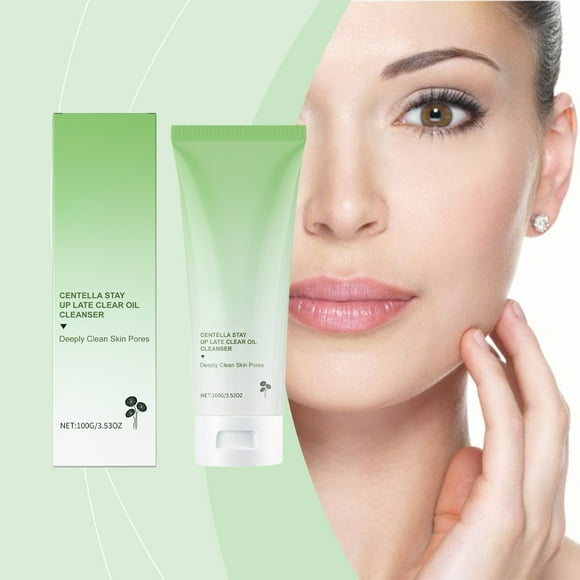 JENIKR Centella Asiatica Soothing Cleanser Gentle Cleansing Pores Oil Control Moisturizing and Non Facial Cleanser Personal Skin Care Green