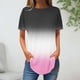 thumbnail image 2 of Blusas de Manga Corta para Mujeres Vendidas Cuello Redondo Casual, Top de Algodón de Imitación para el Hogar Y el Uso Diario, 2 of 3