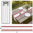 thumbnail image 3 of Red Striped Table Runner Farmhouse Simple Line Vertical Stripes Tablerunners 16 x 72 Inch, Table Decorations Tabletop Scarf for Summer Gathering Holiday Farmhouse Kitchen Dining Decor, 3 of 8