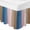 Blue, variant on Aqua Ombre Bed Skirt Queen Size 16 Inch Drop, Adjustable & Elastic Wrap Around Bed Skirts Pleated Luxury Dust Ruffles For Twin Full Queen Cal King Base Beds, Vintage Country Wooden
