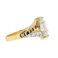 thumbnail image 2 of JackAni 10k Gold White CZ April Birthstone 2025 Class Graduation Ring - Size 5.00, 2 of 5