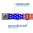 thumbnail image 5 of Buckle-Down Pet Collar, Dog Collar Metal Seatbelt Buckle, Americana Stars Stripes Red White Blue, 9.5 to 13 Inches 1.0 Inch Wide, 5 of 8