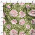 thumbnail image 2 of Soimoi Polyester Crepe Fabric Peony Floral Decor Fabric Printed Yard 42 Inch Wide, 2 of 6