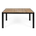 thumbnail image 2 of Acacia Wood & Iron Table - Sealed Against Spills - Outdoor Barbecue / Effortless Clean-up, 2 of 6