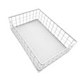 thumbnail image 4 of Cesta de almacenamiento rectangular de alambre de metal, organizador ligero, bandeja de rejilla decorativa, cesta de red para artículos de tocador de, 4 of 8