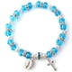 thumbnail image 1 of Pulsera elástica con cruz de cristal de Europa y Estados Unidos, pulsera con cuentas de cristal con sentido de la mano, 1 of 5