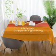 thumbnail image 6 of Coolnut Thanksgiving Turkey Tablecloth, Waterproof Washable Polyester Square Table Cover, Durable Tablecloth for Kitchen Dining Table Party Decor, 54"x54", 6 of 7