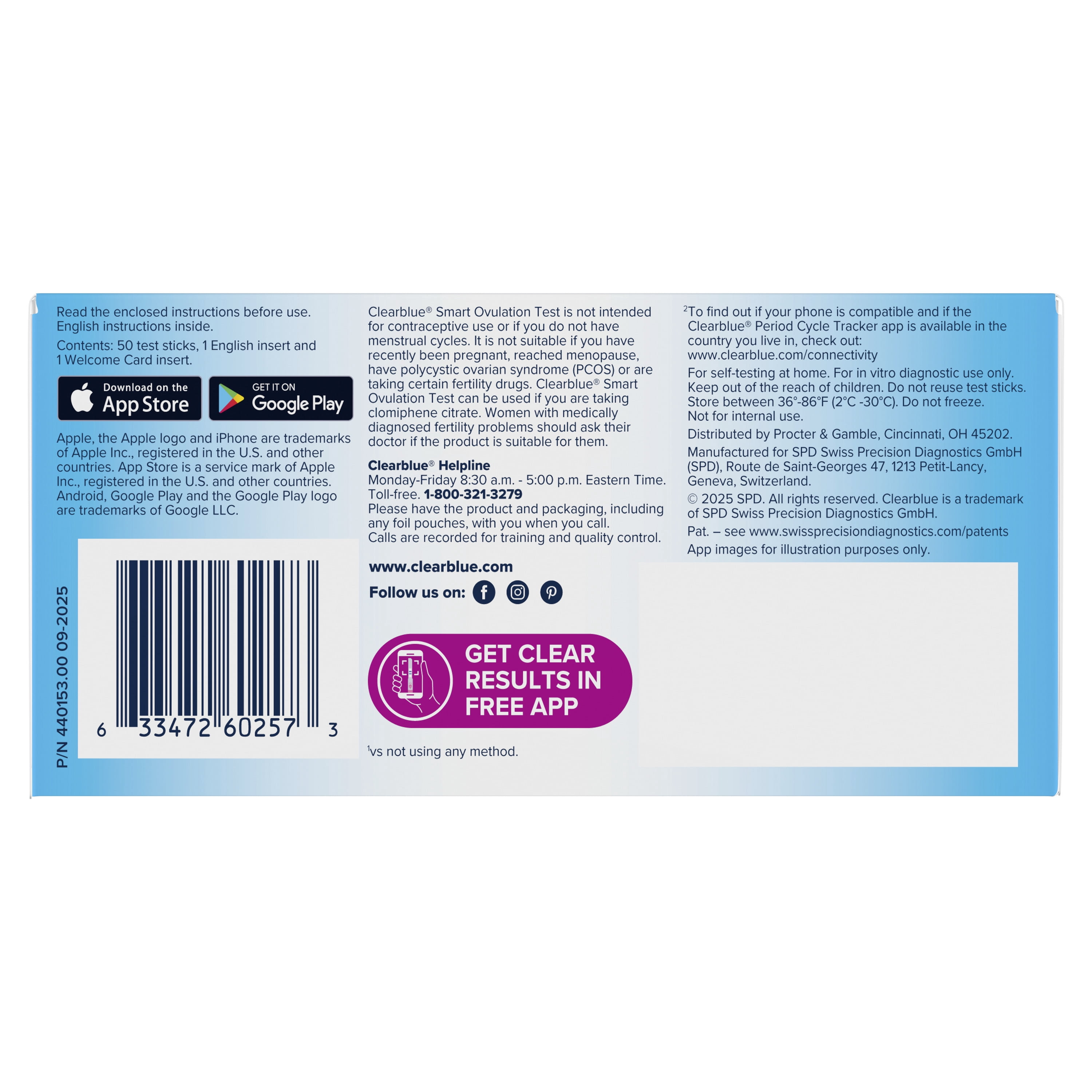 Digital Ovulation Test, LH Home Ovulation Tests for Women, 50 Ct