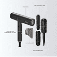 thumbnail image 4 of AirFold - Ionic Foldable Dryer + Blowout Brush Set with 2 Detachable Heads, 4 of 5