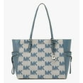 thumbnail image 3 of Michael Kors Bolso Tote Multitarea illy Jet Set Grande con Cordón y Cremallera Superior para Mujer, en Denim, 3 of 10