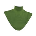 thumbnail image 3 of Moda falso cuello alto solapa chal medias camisas cuello falso abrigo bufanda cuello suave Verde Yuyangstore Cuello simulado desmontable., 3 of 8