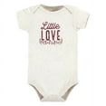 thumbnail image 3 of Hudson Baby Infant Girl Cotton Bodysuits, Little Love Flowers 3-Pack, 18-24 Months, 3 of 5