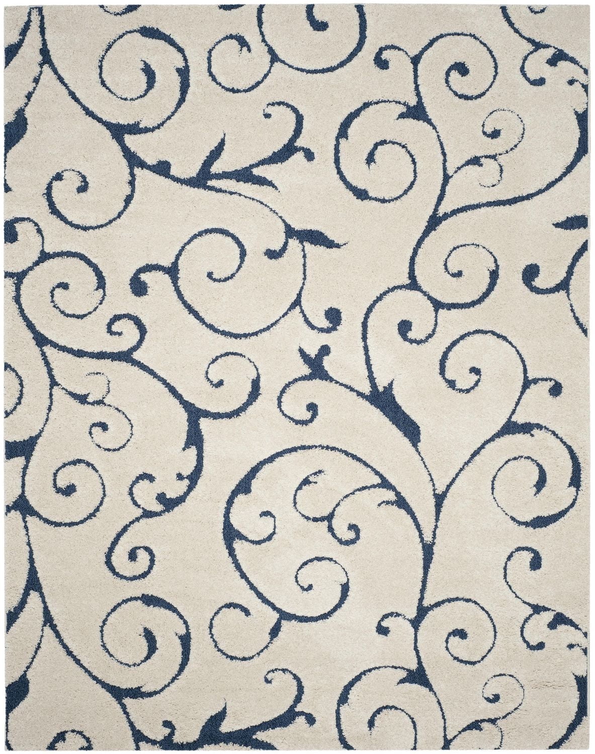 SAFAVIEH Florida Douglas Floral Vines Shag Area Rug