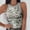 Gray, variant on Babysbule Womens Tops Women Fashion O-Neck Sleeveless Print Vest Sport Tank Tops Causel Blouse