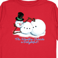 thumbnail image 4 of Inktastic Sassy Snowman The Weather Outside is Delightful Boys or Girls Long Sleeve Toddler T-Shirt, 4 of 5