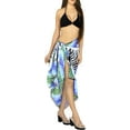thumbnail image 2 of HAPPY BAY Women's Beachwear Summer Bikini Wraps Beach Wrap Swimwear Sarong Swim Cover up Skirt Swimsuit Pareo Coverups for Women One Size Blue_J841, 2 of 4