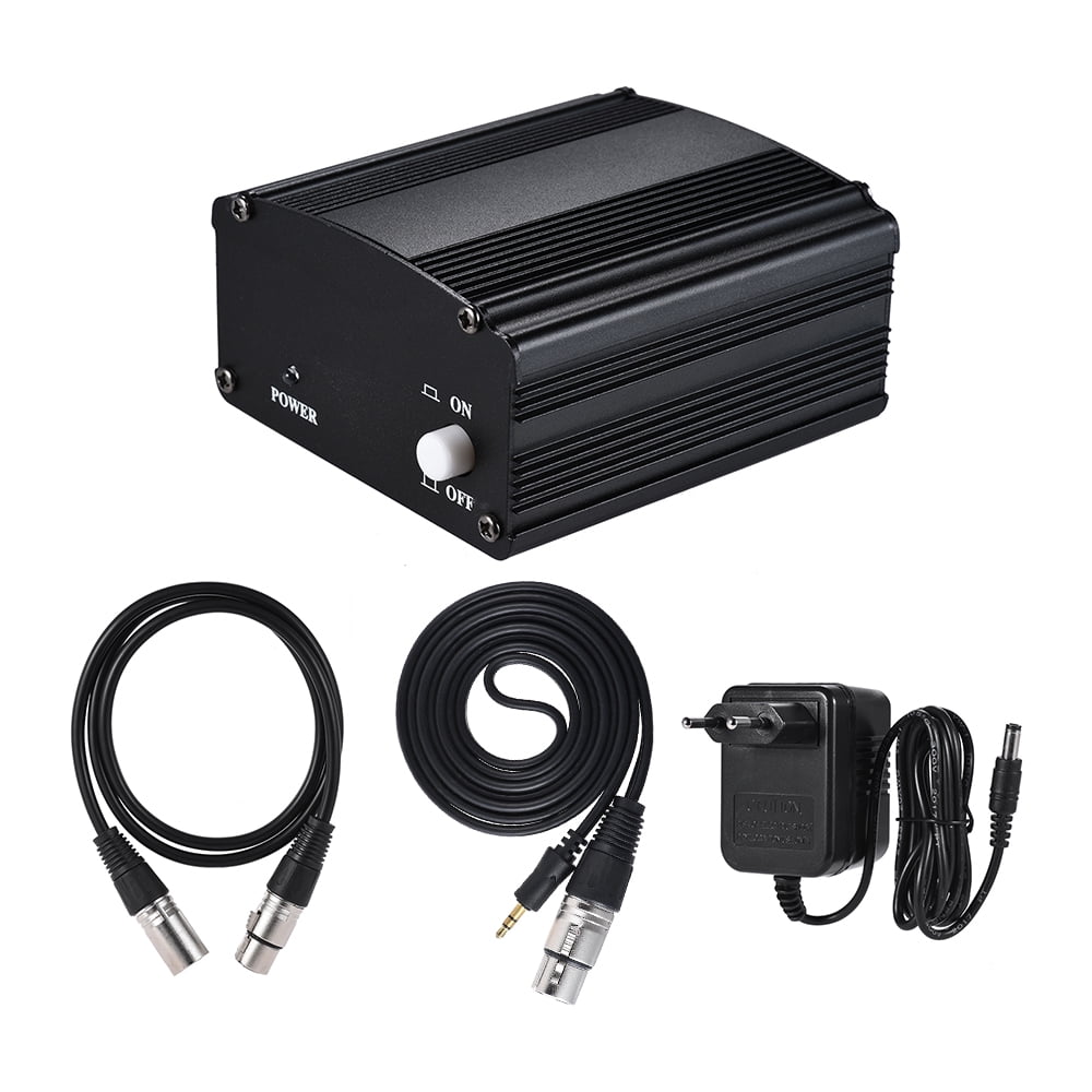 USB Cable for Any Condenser Microphone Music Recording Equipment NUOSIYA 48V Phantom Power Supply Phantom Power Supply with a TRS to XLR Female 10Ft USB Cable for Any Condenser Microphone Music Recording Equipment NUOSIYA 48V Phantom Power Supply Phantom Power Supply with a TRS to XLR Female 10Ft