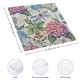 thumbnail image 3 of PHYHOO Beautiful Hydrangeas Dragonflies Butterfly Floral Cloth Napkins, Soft &amp; Comfortable Polyester Dinner Napkin for Family, Restaurant, Weddings, Parties 6 PCS, 3 of 7