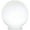 White, variant on KastLite 8" Clear Prismatic Acrylic Lamp Post Globe | Prismatic Textured with 3.91" Fitter Neck | Manufactured by Crown Plastics