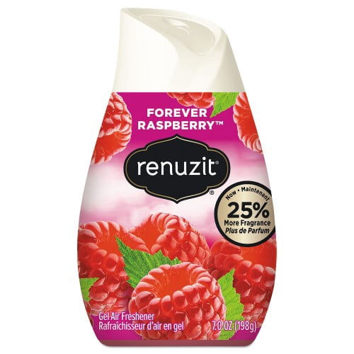 New Renuzit Adjustables Air Freshener, Forever Raspberry, 7 oz Solid, 12/Carton,Each