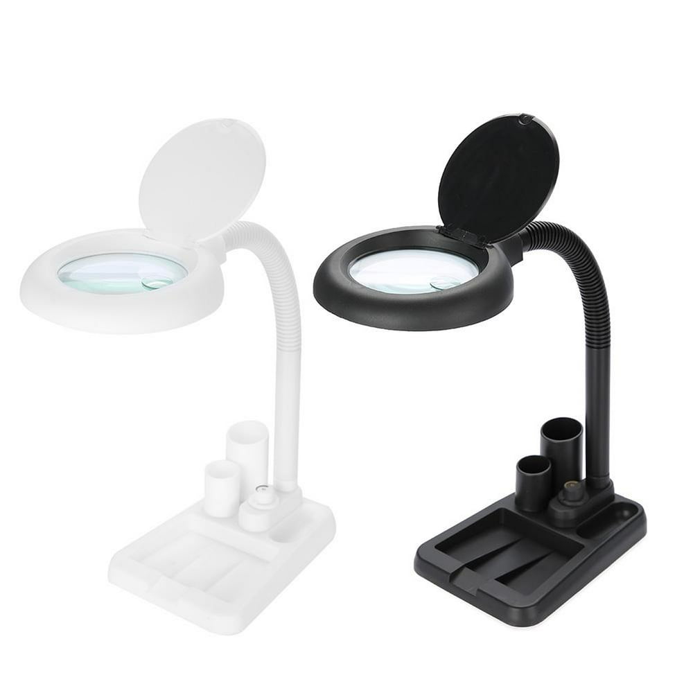 Yosoo Magnifying Glass Table Lamp With 5X 10X Magnifier With 36 LED Lights ,Magnifying Glass