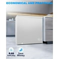 thumbnail image 2 of Crzoe 7.0 Cu.Ft Chest Freezer with Removable Basket and Bottom Defrost Water Drain Freestanding Top Open Door, Deep Freezer, Mini Freezer with Adjustable 7 Thermostat for Home/Apartment, White, 2 of 7
