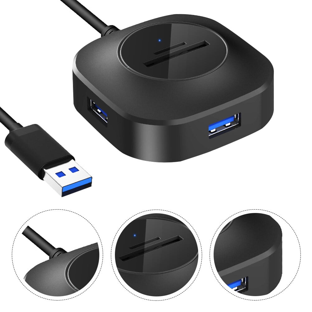UPGRATOR 1Pack Computer Usb Port Hub ABS Plastic for Laptop Downward Compatible