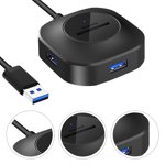 UPGRATOR 1Pack Computer Usb Port Hub ABS Plastic for Laptop Downward Compatible