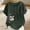 *Army Green, variant on ClodeEU Women's Floral Print Short Sleeve T-Shirt, Casual Crew Neck Loose Fit Blouse Army Green,Women's Plus L