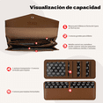 thumbnail image 2 of artera Monederos De Mujer Dama Gran Capacidad Pu Xtellar cafe, 2 of 3