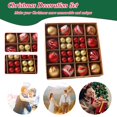 thumbnail image 4 of PENGXIANG Lot de 30 Boules Scintillantes de Noël Incassables Ornements Suspendus pour Arbre, 4 of 5